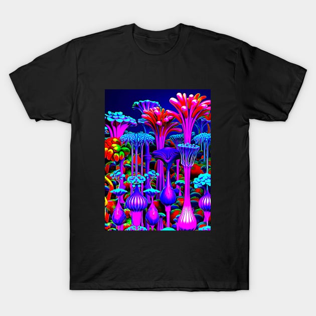 Alien Landscape T-Shirt by RockettGraph1cs